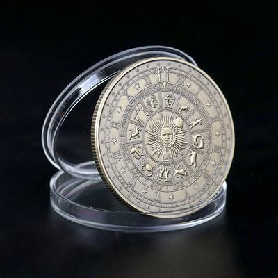 REPLICA 1PC Finger Coin Europe and America Tarots Sun Moon Bronze Commemorative Coin Constellation Lucky Love Coin Wishing Coin