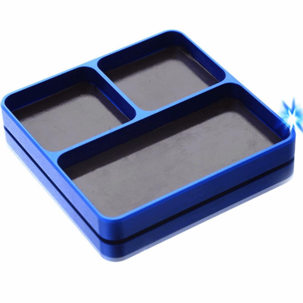 Aluminum Alloy Magnetic Screw Tray With Magnetic Pad Parts Holder Tray  For RC Boat