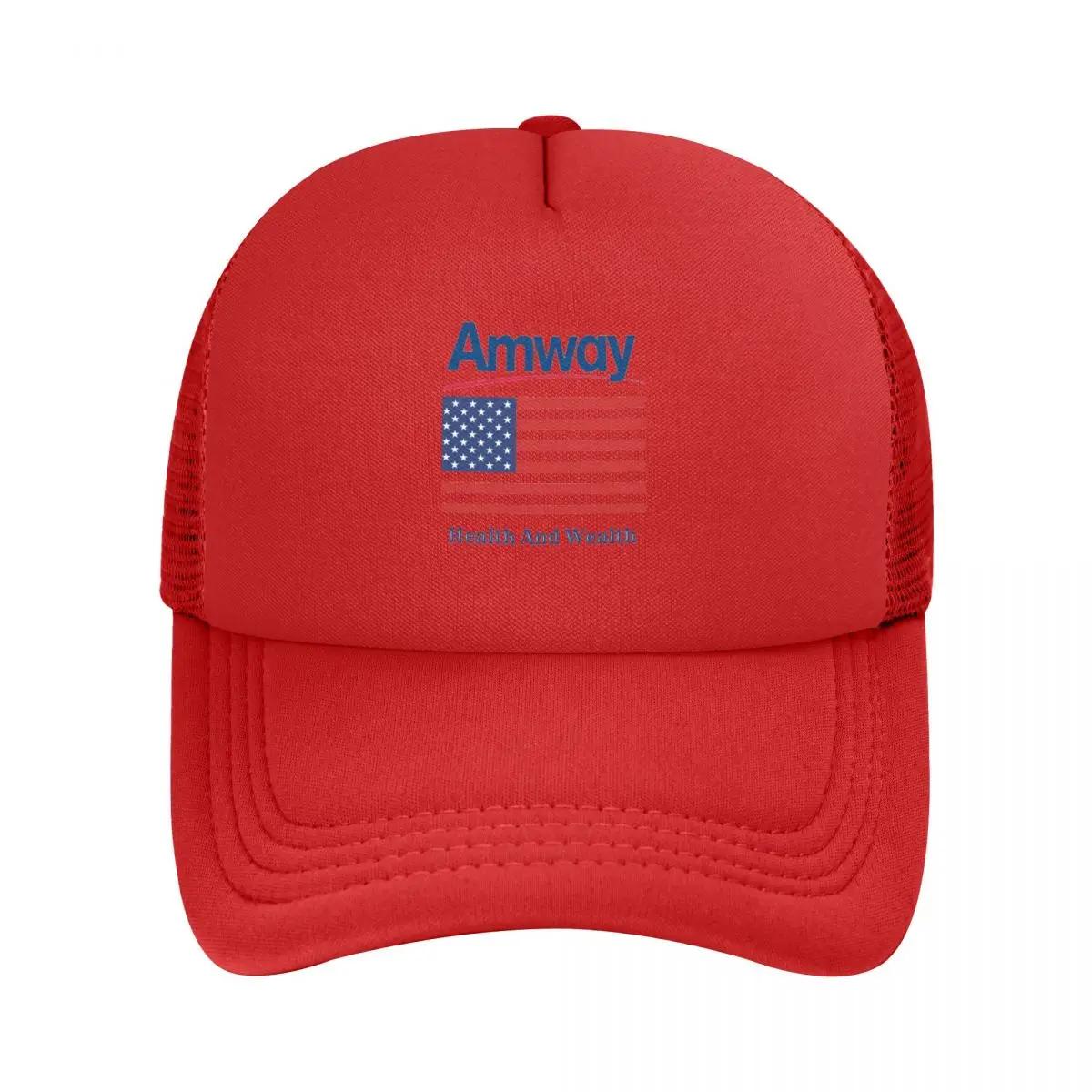 

Amway США Сетчатые Бейсболки Snapback Модные Бейсбольные Кепки Дышащие Повседневные Кепки Для улицы Унисекс One Size