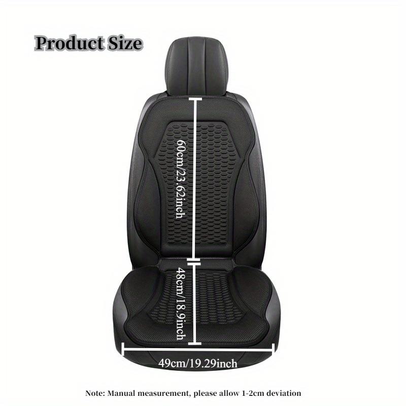 3D Textured Breathable Cooling Summer Car Seat Cushions,Ice Silk Fabric Front Dual-Seat Pads, Easy Installation No Straps Need