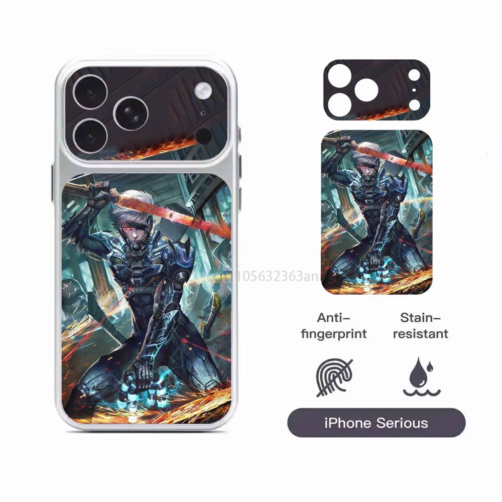 

M-Metal Gear Solid Raiden Removable HD/Matte Full Coverage Films For iPhone 17 Pro Max 17 Pro iPhone17promax