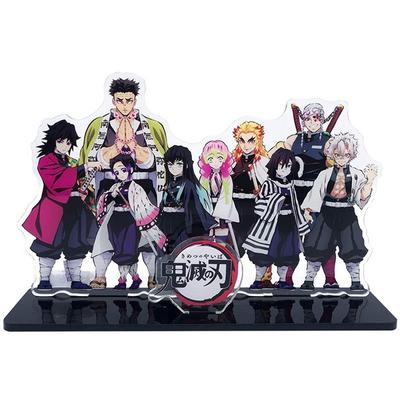 Anime Demon Slayer Figura in piedi Kimetsu No Yaiba Supporto da scrivania in miniatura Action Figure Decor