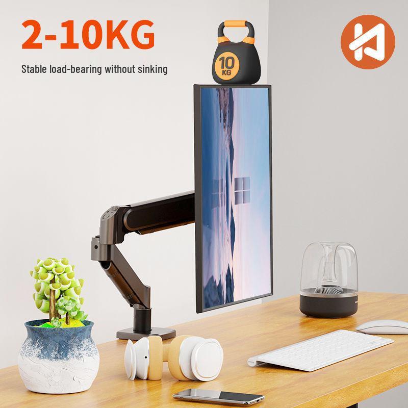 

Gas Spring Monitor Stand – Adjustable Rotating Arm for Computers, Tablets, and Laptops