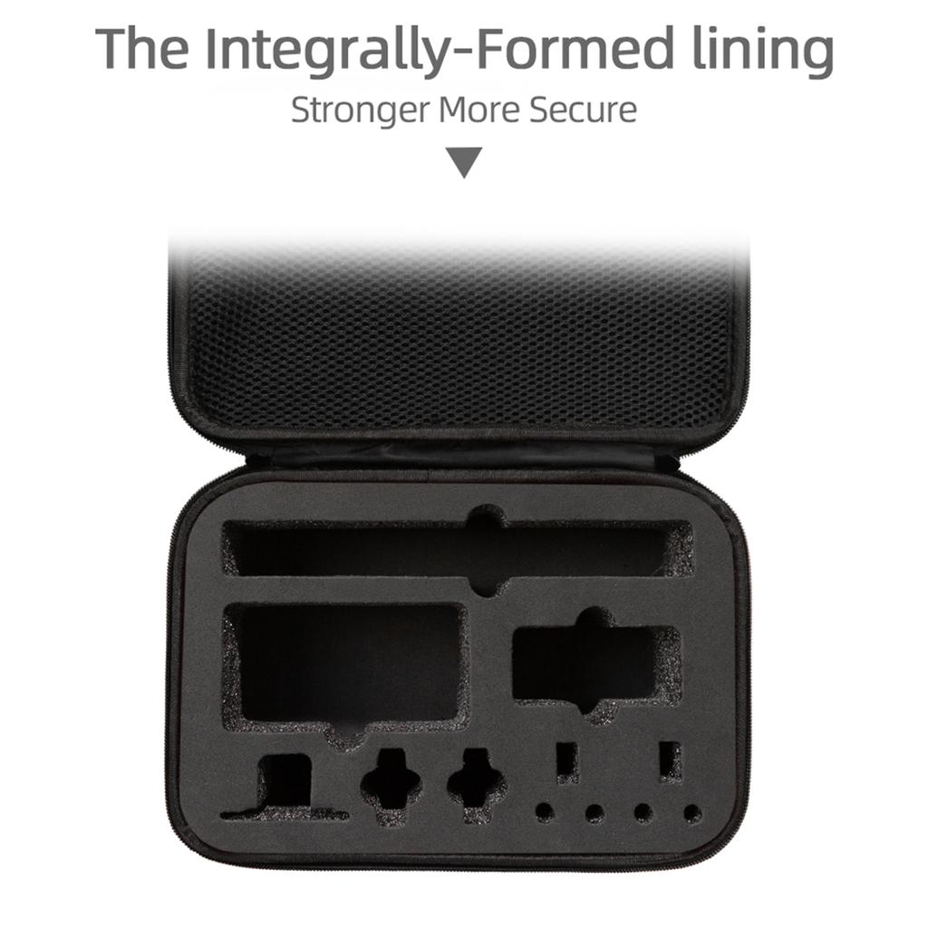 Portable Hard Case Black Carrying Storage Bag for DJI Osmo Action 4 Camera for Travel Home Office, Case Only