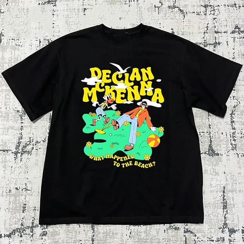 Men s and Women s T-shirts Declan Mckenna What Happened To The Beach 2024 T Shirt S