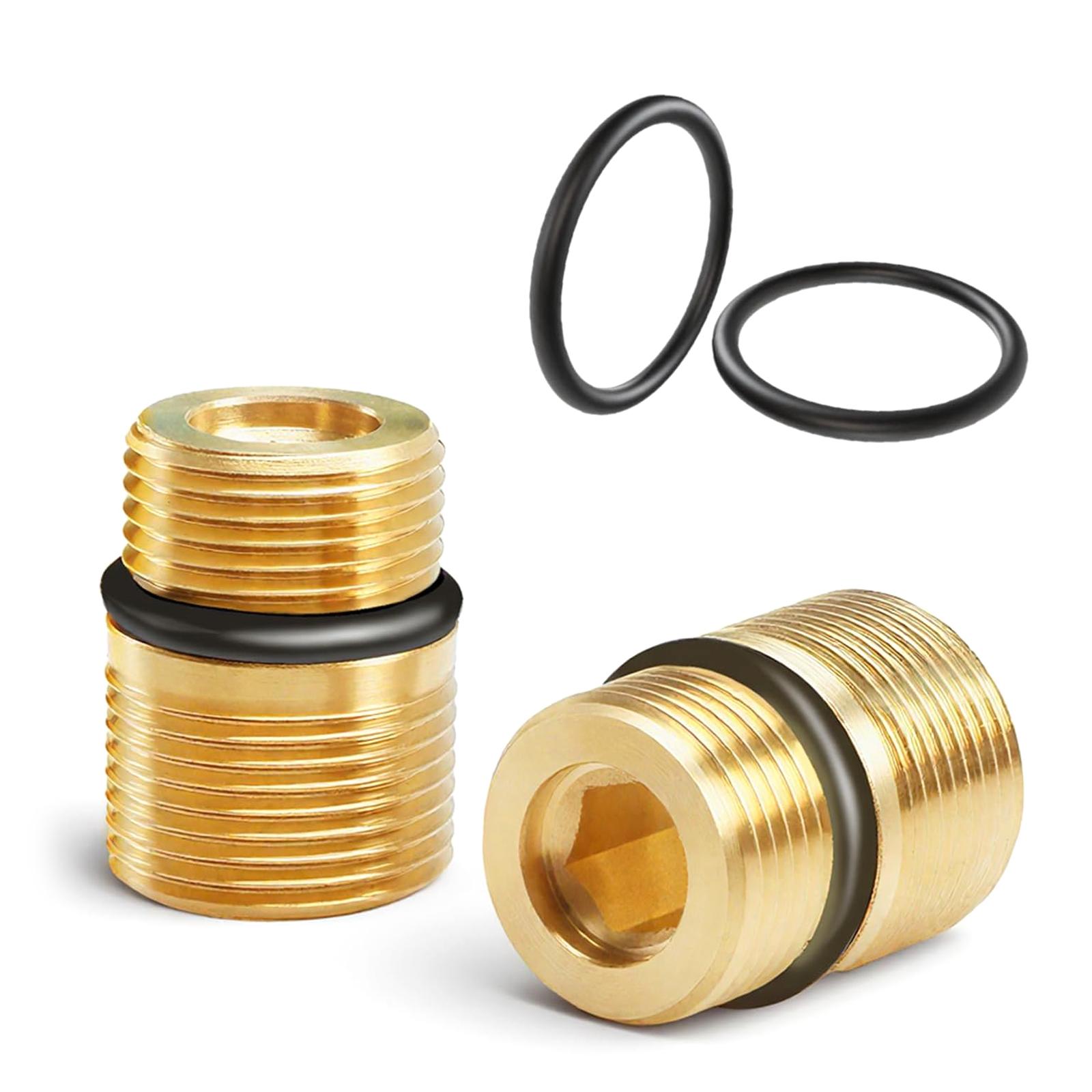 

2Pcs Metal Pumps Outlet Connector Leakproof Double Seal Designs Adapters for High Pressure Cleaning Machines 4500 1