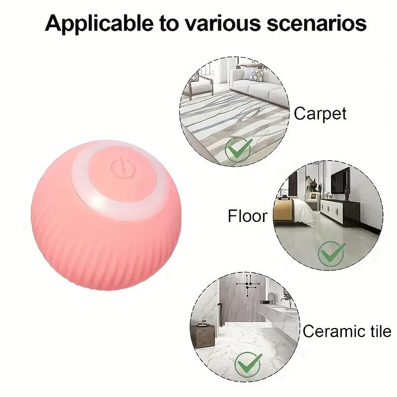 Automatic Moving Dog Toy Ball Smart USB Jumping Rotating Interactive Dog Chew Toy Ball for Puppy Ball Toys