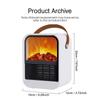 Kamin Elektrische Heizung Warm Gebläse Fan Tragbare Desktop Haushalt Hause Heizung Herd Kühler Flamme Wärmer Maschine