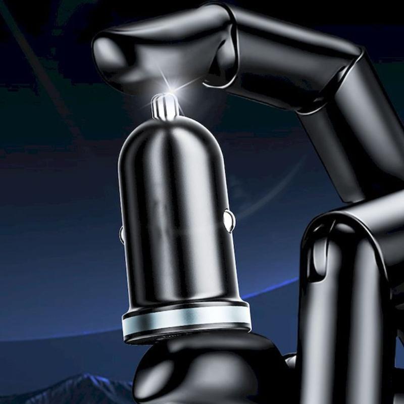 High Speeded 30W Car Smartphones Power Adapter With USB A And Type C Ports Suitable For Rapid Charging Of Mobile Devices