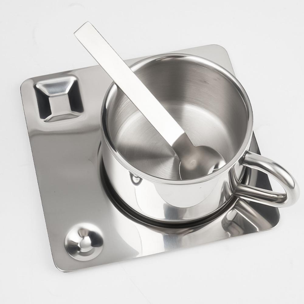 304 Stainless Steel Tea Cup Set Minimalist Water Cup Tableware Accessories Coffee Cup Set  Cafe
