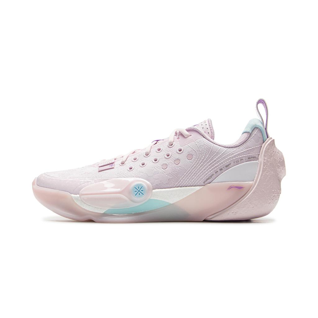 New LiNing Full City 13 Cushioning, Slip Resistant, And Breathable Low Top Basketball Shoes Men's Plain Purple Pink ABAV017-3