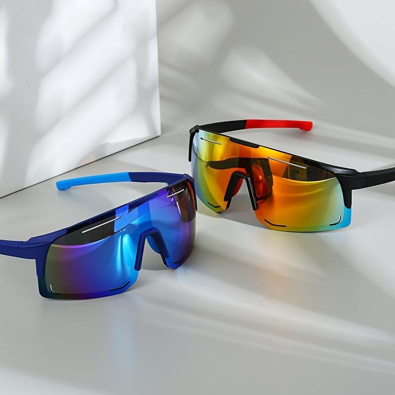 Men's and Women's Large Frame Glasses Fashionable Colored Glasses