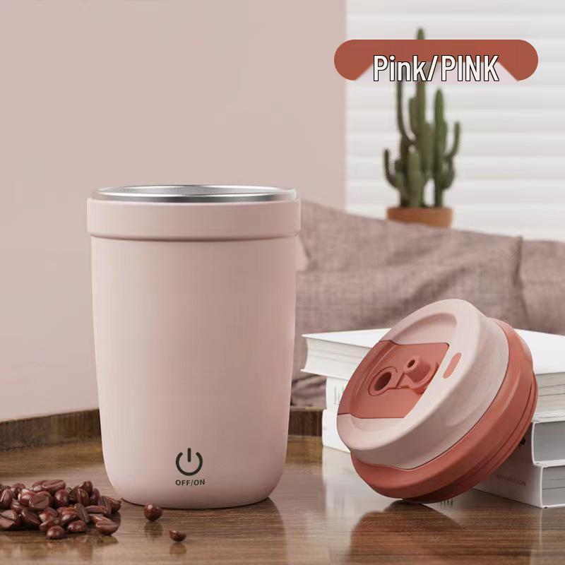 Fully Automatic Rechargeable Stainless Steel Magnetic Stirring Cup - Portable Gift for Coffee & Milk.