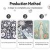 Virgin Mary Pearl Painting Handmade Diy Pearl Art Painting Stickers Home Decoration Gifts