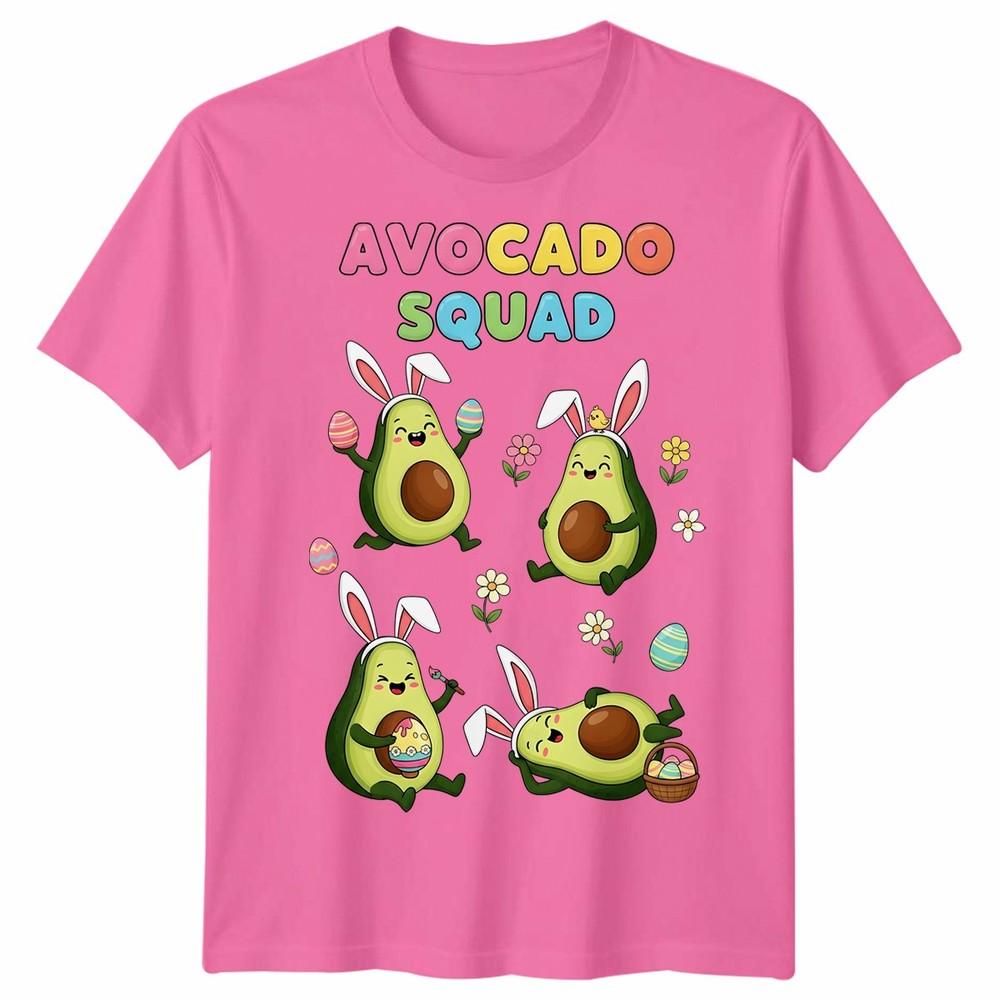 Funny Avocado Squad Easter Bunny Hunting Chocolate Eggs Unisex Tshirt Gift