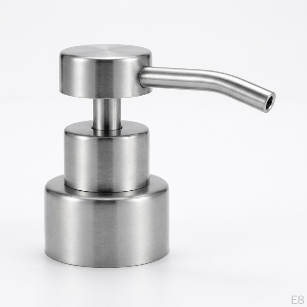 Liquid Soap Dispenser Pump Head Elegant 304 Stainless Steel Replacement for Hand