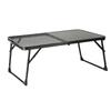 Cooking Grate Overfire Desk Outdoor Half Mesh Folding Table Aluminum Alloys Dinner Table for Outdoor, Picnics, BBQ