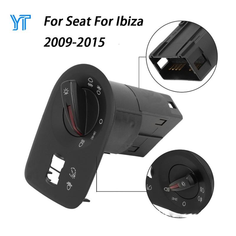 

New Headlight Light with Fog Light Control Switch Button Parts for Seat Ibiza 2009 - 2015 Car Accessories 6J1941531J 6J1941531AL 6J1941531AL