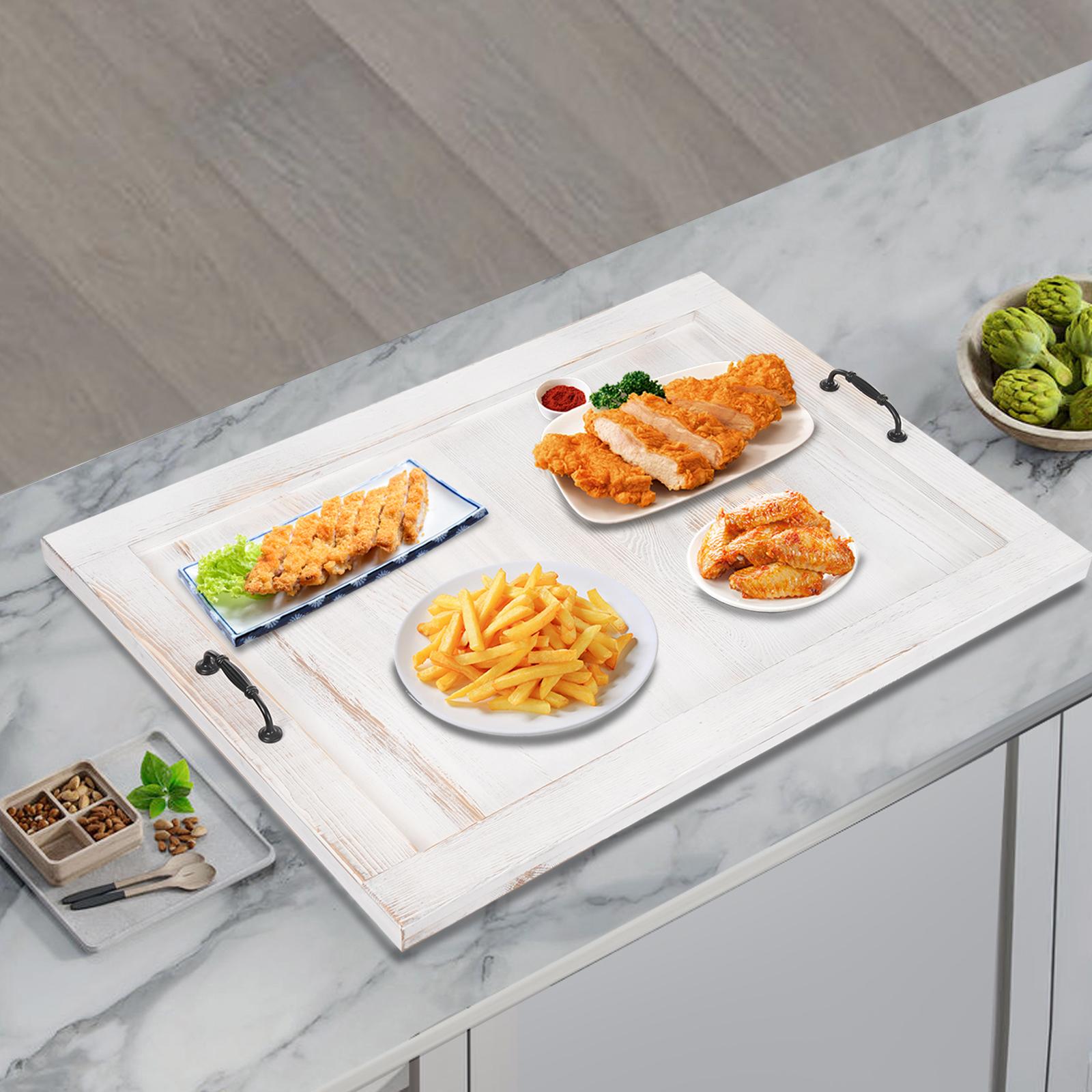 

Noodle Board Stovetop Cover - Kitchen Serving Tray W/ Handles (44lbs Load Capacity) - Countertop Protector & Party Serving Board белый