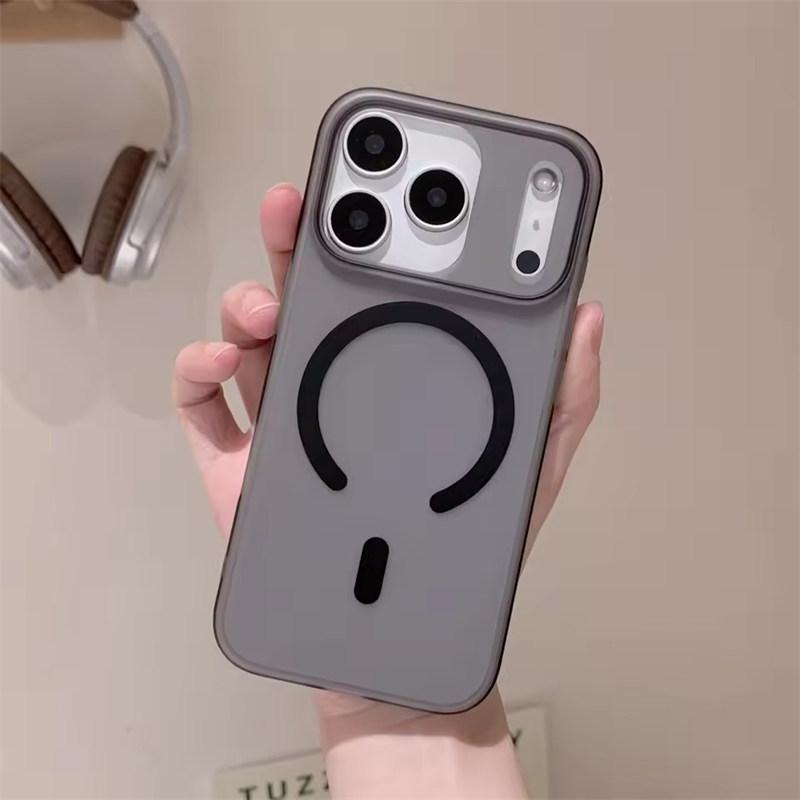 

Конфетно-матовый тонкий магнитный чехол для Magsafe для iPhone 17 Air 16 15 14 13 12 11 Pro Max Plus Жесткий ПК Беспроводная зарядка Крышка iPhone 17 Pro Max