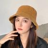 Japanese Simple Soft Fashion Outdoor Unisex Sun Hats Women Hat Autumn Winter Corduroy Bucket Hat