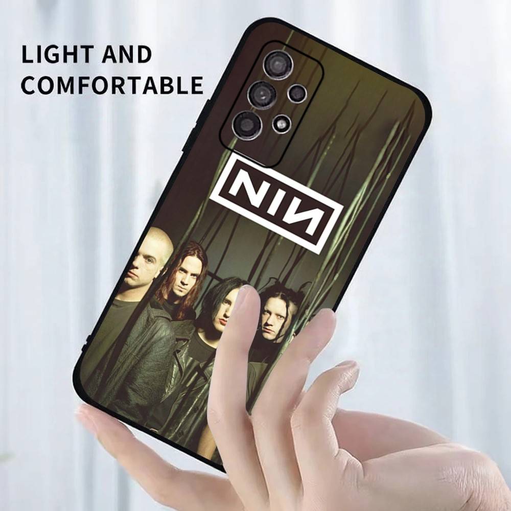 N-Nine I-Inch Nails NIN   Phone Case For Samsung S25,S24,S23,S22,S21,S20,S10,Ultra,Plus,Lite,FE,Soft Silicone Black Cover Samsung S24ULTRA