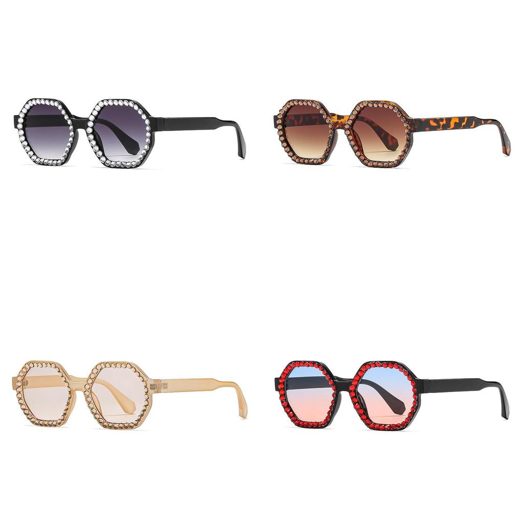 Trendy Polygon Pearl Sunglasses With Uv400 Level For Travel And Parties
