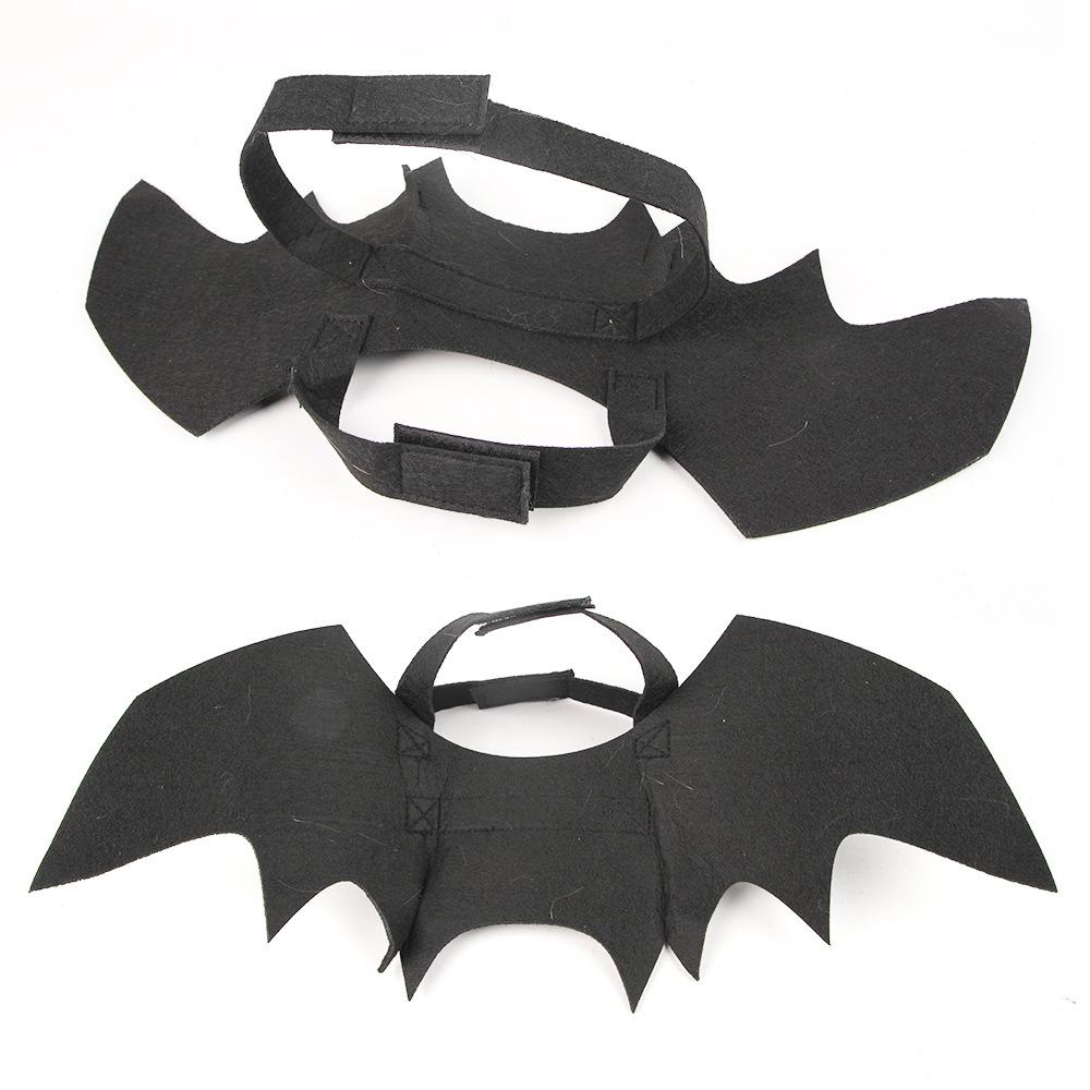 Pet Cat Horn Wings Two-piece Set Clothing Pet Transformation Outfit Horn Bat Funny Costume Cat Demon Halloween Funny Pet Clothes