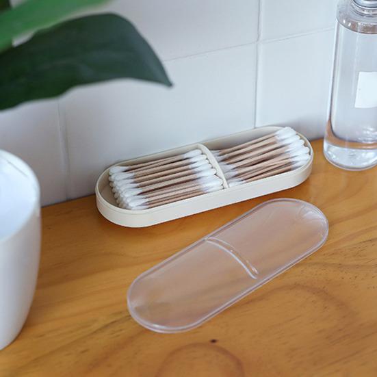 

2 шт. коробка для хранения тампонов портативный ватный диск чехол для хранения прозрачный косметический органайзер для путешествий домой