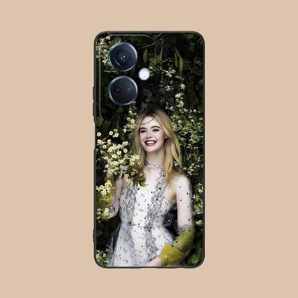 Elle Fanning Matte TPU Mobile Phone Case for OPPO Find X9 X8 X7 X6 X5 X3 X2 Plus S Pro Ultra Lite Colorful Printing Cover