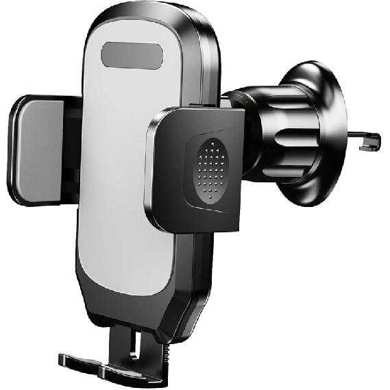 Car Phone Holder, Adjustable Car Phone Mount Cradle 360° Rotation - 2023 Upgraded Strong Sticky Gel Pad for Car Dashboard,H