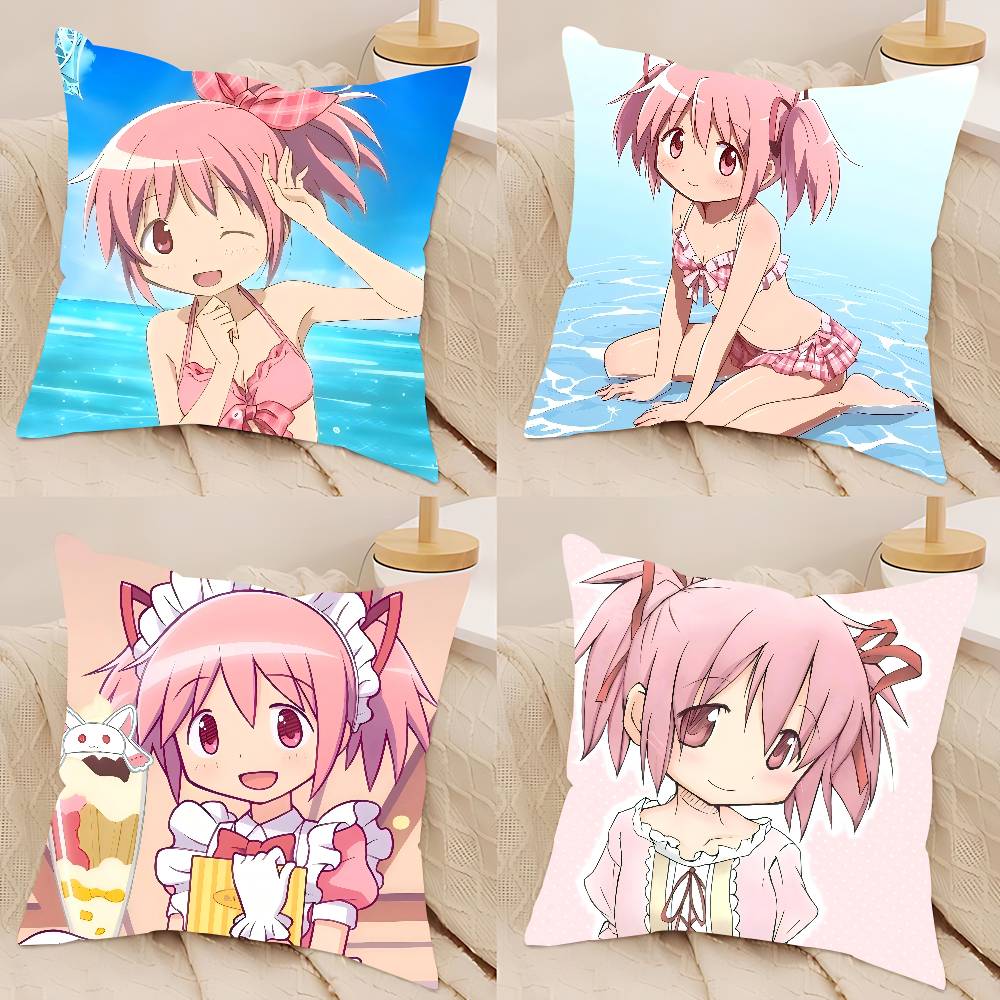 Puella Magi Madoka Magica Cushion Cover Pillow Cover Decor Pillowcase Printed Cushion Case For Couch
