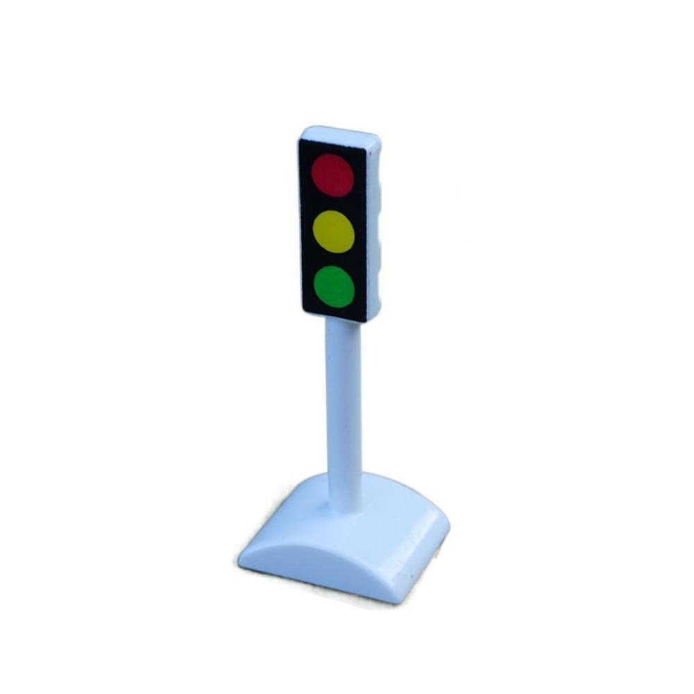 Road Block Dollhouse Speed Limit Sign Miniature Mini Simulation City Road Signs Durable Model Toy Mini Traffic Road Signs