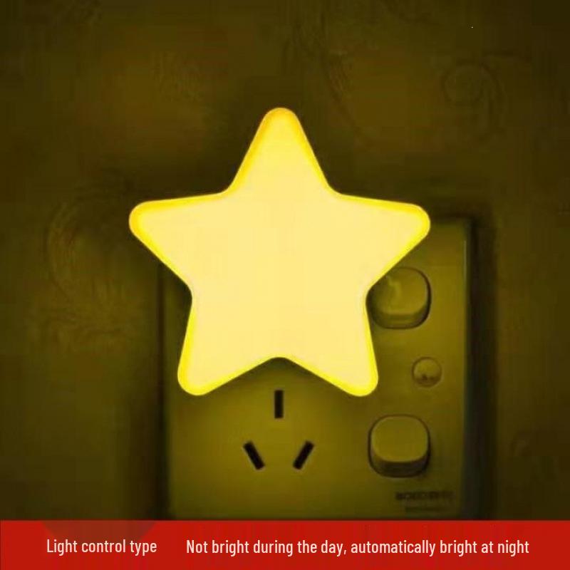 Cartoon LED Night Light with Light Sensor for Baby's Bedroom