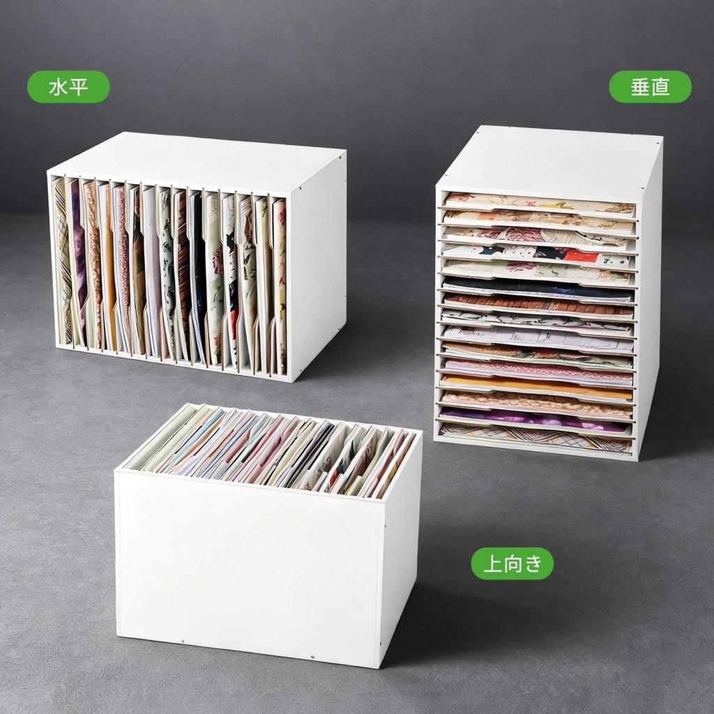 CZEAR Letter Case, A4 Size, Clear Envelope Storage, Desktop, Shallow, White, Ultra-Shallow, 12/15 Tiers (White, 26*29*33cm (12 Tiers))