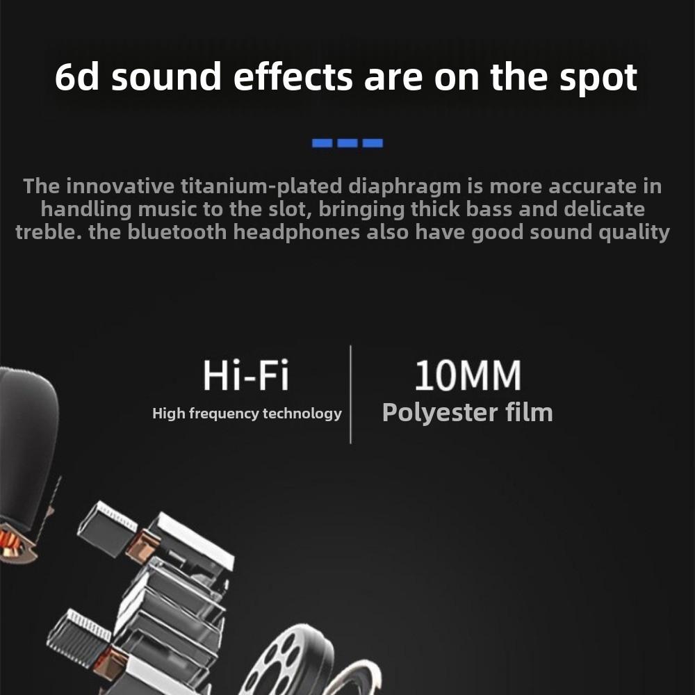 Mini auriculares Bluetooth inalámbricos 5.0 con cancelación de ruido, duración de batería ultralarga, intraauriculares invisibles.
