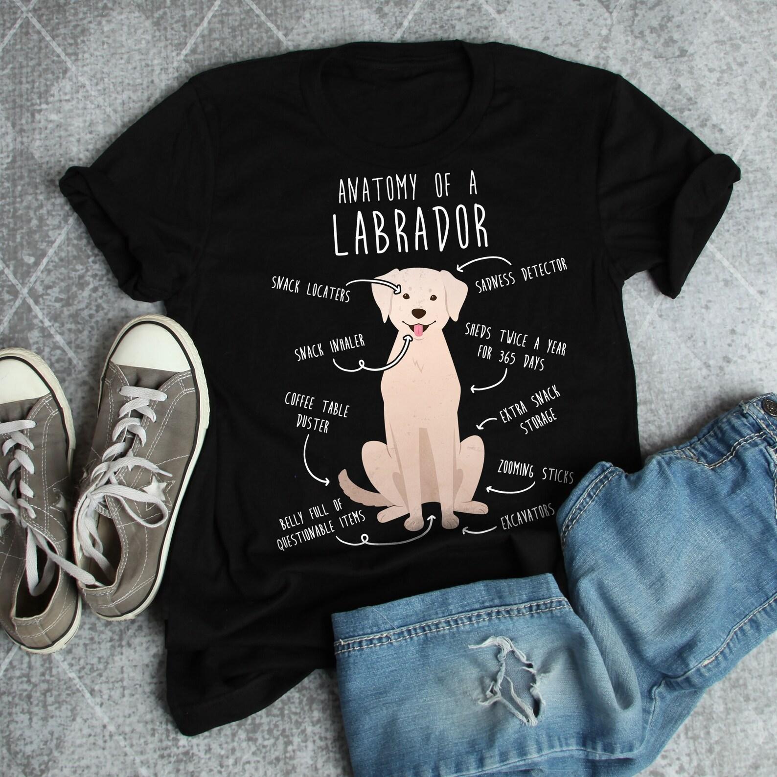 Yellow Labrador Retriever Shirt, , , Funny Dog Lover Gift, Cute Yellow Lab Mom Dad T-shirt, Dog Tshirt, Pet Tee, Dog Anatomy Humor 120