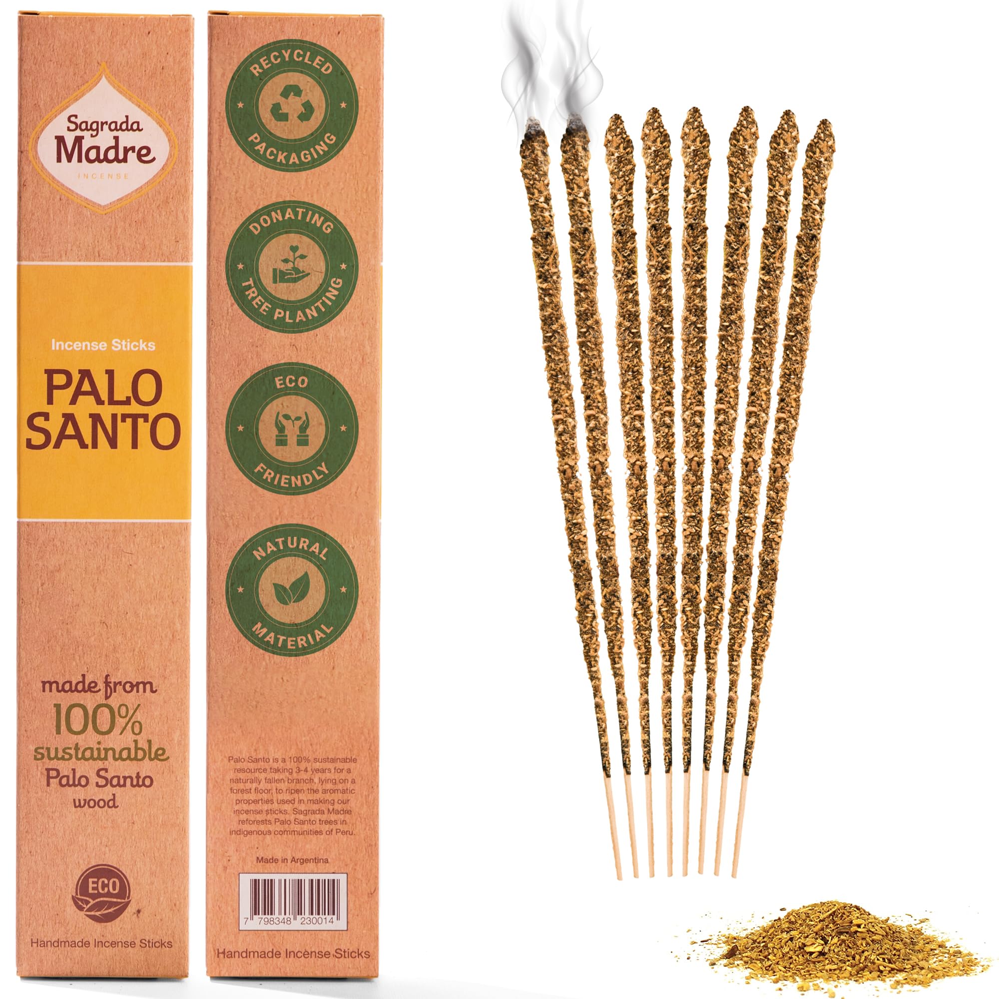 Благовония Palo Santo Sagrada Madre, 8 палочек, Чампа #23024