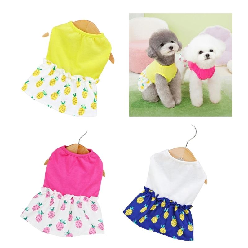 Dog Sundresses Dress Flouncing Sundresses Puppy Beach Dress Beach Puppy Cats Small Medium Dogs Holiday Party