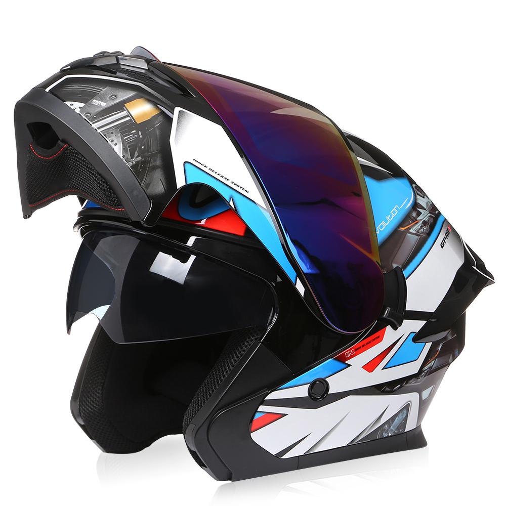 Safety Downhill Flip Up Helmet Personalised Men Women Modular Motorcycle Motocross Racing Full Face Casco Moto DOT Approved ECE