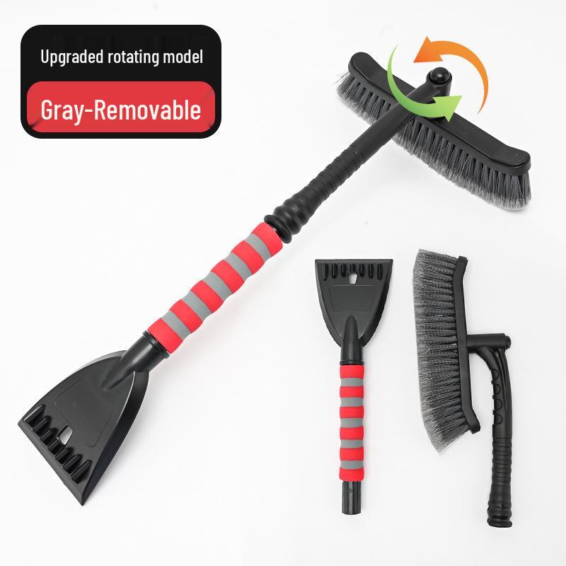Large Multi-function Car Snow Shovel and Window Scraper with Brush - Winter Defrosting Tool