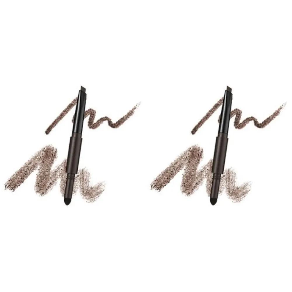 

WAKEMAKE Пудровые двойные брови 06 Глубокий коричневый x2