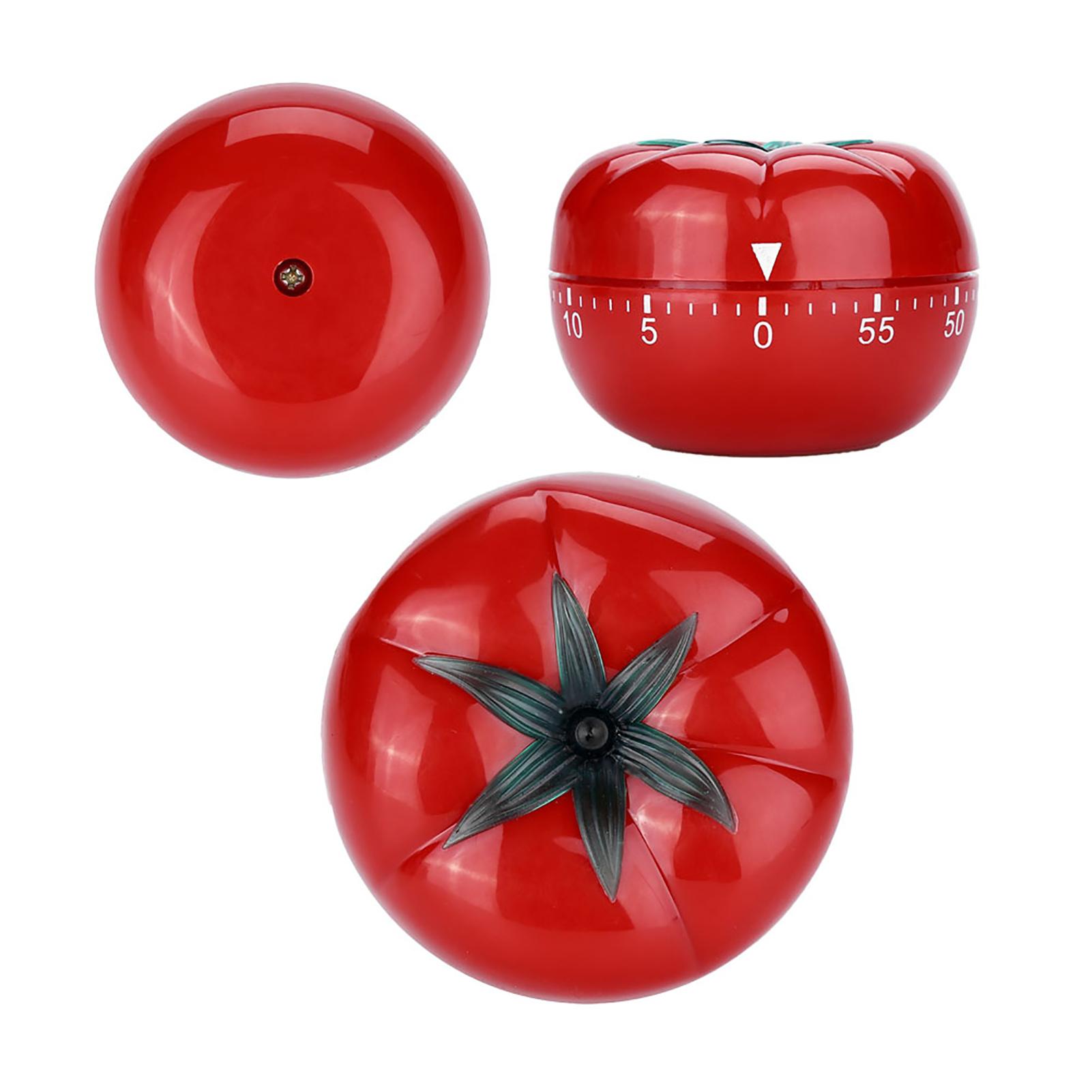 

Tomato Shaped Mechanical 60 Minutes Countdown Timer Kitchen Cooking & Baking Helper Type 2