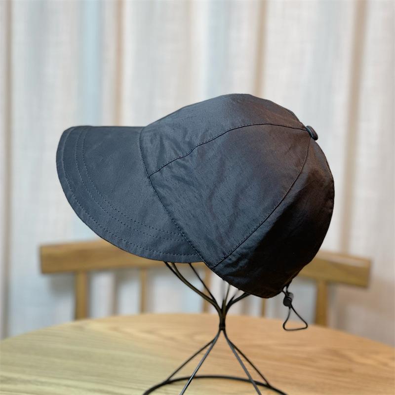 Zhao Lusi's same style sun hat for women in summer Korean-style drawstring quick-dry UV protection sunshade face-covering fisherman hat