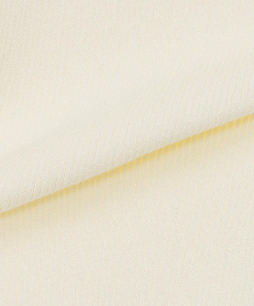 MIND BRIDGE WOMEN [W][Couture] Boat Neck Rib Contrast Slim Fit Knit