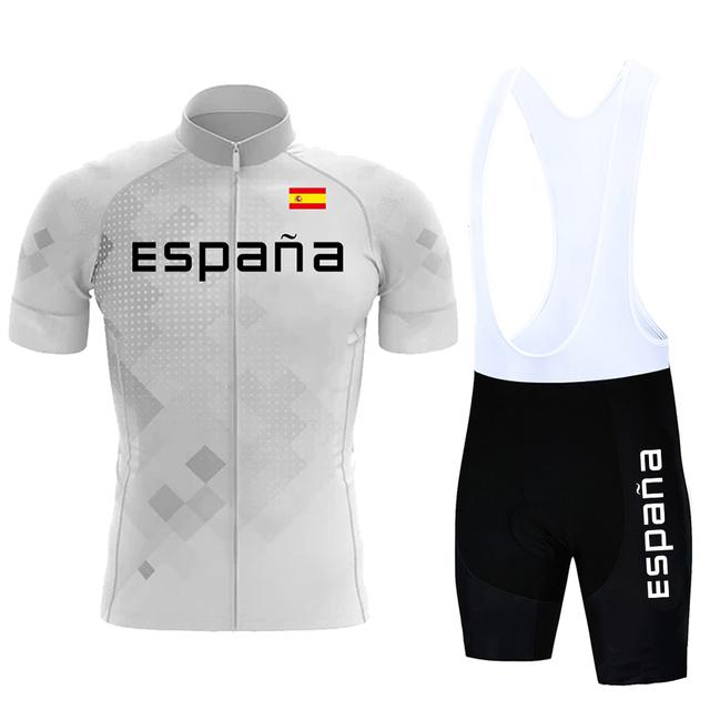 

2024 комплекты для велоспорта летняя веломайка комплект для мужчин Испания короткий рукав дышащая велоодежда MTB спортивная одежда велоспорт униформа XXXXL