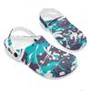 Breathable EVA Garden Clogs Unisex Printed Lightweight Slip On Shoes for Home Beach Pool Bathroom Summer Sandals Travel Shoes