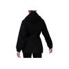 Adidas Kurtka damska z kapturem na sporty outdoorowe w jednolitym kolorze czarna HG8585