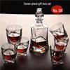 Handun 7-Piece Glass Whiskey Decanter and Glass Set