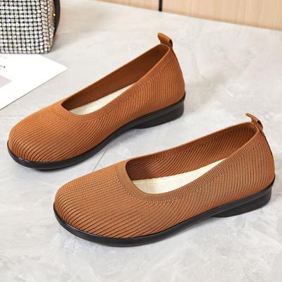 Women's Shoes Summer New Breathable Mother Shoes Fashionable Versatile Soft Sole Old Beijing Cloth Shoes One Pedal Mesh Casual Shoes